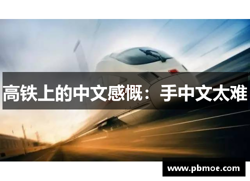 高铁上的中文感慨：手中文太难